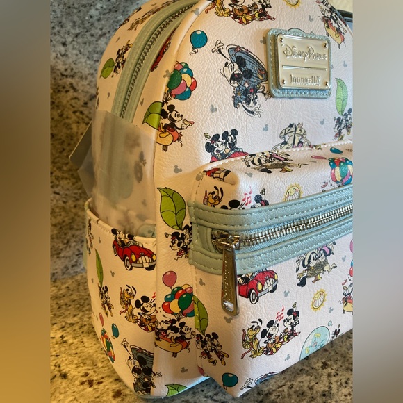 Disney Parks Mickey and Minnie Mouse Loungefly Mini Backpack NWT - Picture 5 of 10